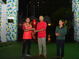 The President and First Lady participate in launch of the "Majeedi Run"