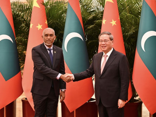 The Premier of the State Council of the People’s Republic of China paid a courtesy call on Muizzu on Thursday