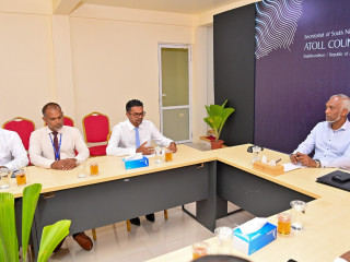 President Muizzu met Dhaal Atoll Council members on Tuesday