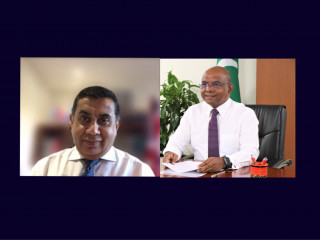 ފޮރިން މިނިސްޓަރ ޝާހިދު ޔޫކޭގެ ހާރިޖީ އޮފީސް މިނިސްޓަރާއި ބައްދަލުކުރެއްވުން