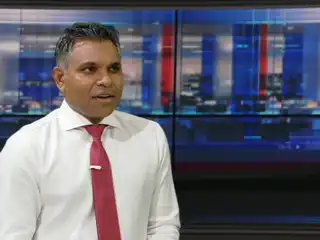 Former Vice President Faisal Naseem speaking during the "Fala Surukhee" program.