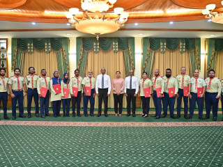President Solih met the members of the Scout Association of the Maldives on Thursday