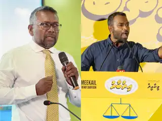 Former MDP Chairperson and Member of Parliament for the South Galolhu constituency, Meekail Ahmed Naseem, who is contesting for the position of MDP Chairperson.