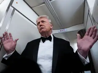 އެމެރިކާގެ ރައީސް ޑޮނަލްޑް ޓްރަމްޕް.