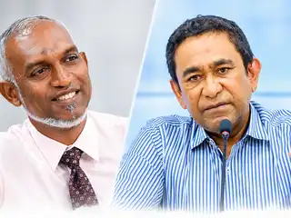 Former President Yameen and President Muizzu.