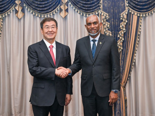 The Vice Chairman of the 14th Chinese People's Political Consultative Conference paid a courtesy call on Muizzu on Thursday