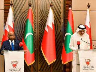 Maldives and Bahrain Foreign Ministers hold a Joint Press Conference