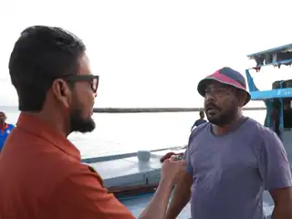 A fisherman from M. Mulah, speaking on RaajjeTV's "Haalu Kihineh?" programme.