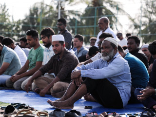Eid congregation in K. Dhiffushi