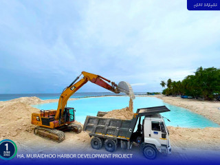 HA. Muraidhoo harbor construction project site