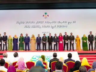 މާލެ ސިޓީ ކައުންސިލް ގެ 5 ވަނަ ދައުރަށް އިންތިހާބުވި ކައުންސިލް މެންބަރުން ހުވާ ކުރެއްވި ރަސްމިއްޔާތުގެ ތެރެއިން، މާލެ ސިޓީ ކައުންސިލްގެ މޭޔަރ އަރިހުގައި މާލެ ސިޓީ ކައުންސިލަށް އިންތިހާބުވި ކައުންސިލަރުން. 