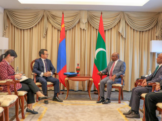 Newly appointed Ambassador of Mongolia to the Maldives calls on Foreign Minister Shahid