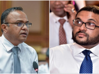 ތ.ގުރައިދޫ ދާއިރާގެ މެމްބަރު ޣައްސާން މައުމޫން އަދި ހެންވޭރު ދެކުނު ދާއިރާގެ މެމްބަރ ހުސެއިން ޝަހީމް (އަނދުން ހުސެއިން)
