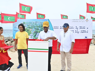 President Solih inaugurates completed infrastructure projects in Lh. Kurendhoo
