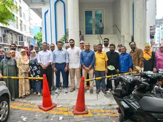 From the door-to-door campaign activities conducted by the MDP in the Maafannu South constituency. | Adam Azim's campaign team