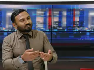 Former Managing Director of MTDC, Thazmeel Abdul Samad, speaking during RaajjeTV’s "Fala Surukhee" program.