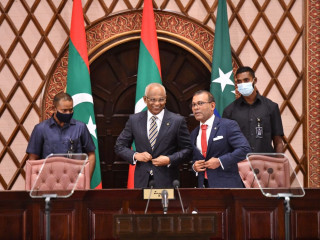 President Solih delivered his fourth Presidential Address at the inaugural sitting of the People's Majlis on Thursday morning