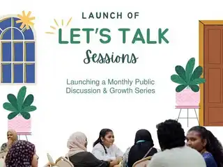 އައިސީޕީގެ ފަރާތުން ކޮންމެ މަހަކު ބާއްވާ އާންމު މަޝްވަރާ އަދި ކުރިއެރުމާ ގުޅޭ ސިލްސިލާ، "ލެޓްސް ޓޯކް" ތައާރަފް ކުރުން.