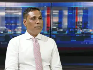 MP Shamheed speaking during RaajjeTV's "Fala Surukhee" program.
