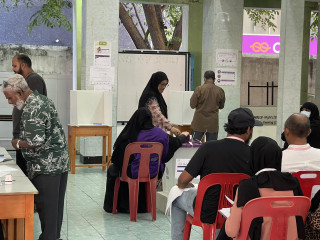 Voting proceeds at the Parliamentary election 2024