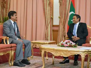 From the ceremony held on July 22, 2014, where President Yameen appointed Mr. Abdul Azeez Jamal Abu Bakur, of Maazee, Laamu Maavah, to the post of Information Commissioner.