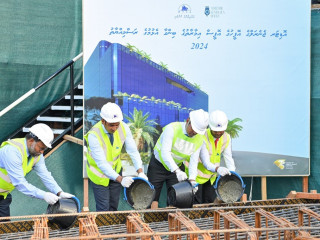 VP Latheef broke ground at the site on Sunday 