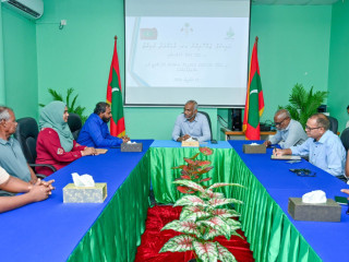 The president met Island Council and WDC members of L. Mundoo Island on Thursday
