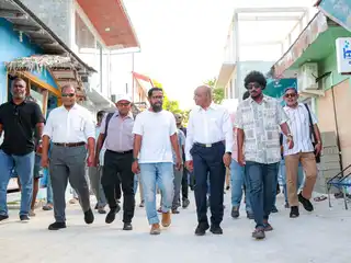 Former MDP President Abdulla Shahid: Shahid has met with the residents of Guraidhoo.
