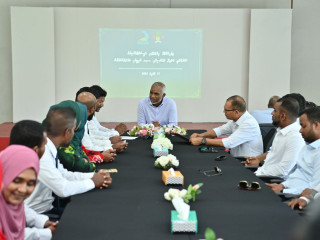 President Muizzu met island councilors and WDC members of L. Kalaidhoo on Thursday