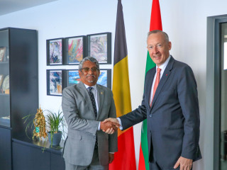 Ambassador of Belgium met with the Minister of State for Foreign Affairs
