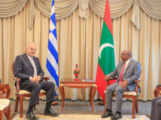 The newly appointed Ambassador of Hellenic Republic to Maldives calls on the Minister of Foreign Affairs