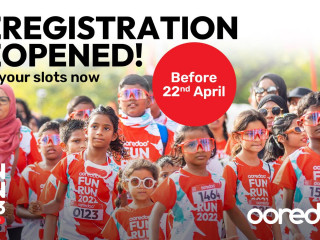 Ooredoo Maldives has re - opened registrations for Ooredoo Fun Run – Kulhudhufushi