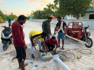 ކޮޅުފުށީގައި މަގުބައްތި ޖެހުމުގެ މަސައްކަތް ކުރިއަށްދަނީ