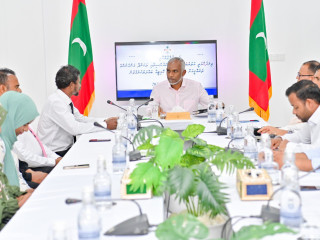 The president met members of HA. Thakandhoo council and WDC on Saturday