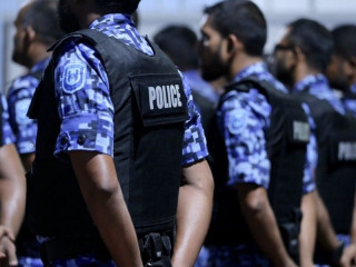 Officers of the Maldives Police Service (MPS)