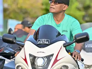 Public criticism has intensified following reports that a motorcycle used by Moosa Ali Jaleel during a rally organized by the PNC was fitted with a fraudulent license plate. | Social Media