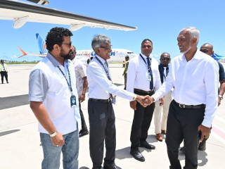 President Muizzu began his tour of some islands of Haa Alif, Haa Dhaal, Shaviyani and Noonu atolls on Saturday