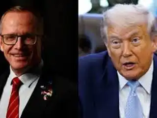 ރަޢީސް ޓްރަމްޕް އަދި އޮސްޓްރިއާގެ ނޭޓޯ އެންލާޖްމަންޓް ކޮމިޓީގެ ރައީސް ގުންތަރ ފެލިންގަރ 