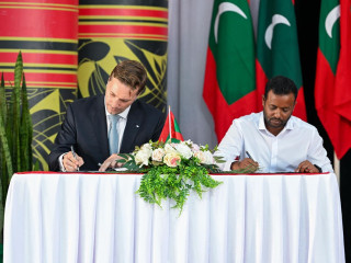 The MoU was signed during the meeting President Muizzu held with Villingili residents on Thursday