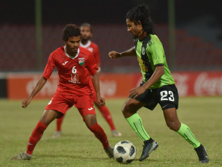 ގައުމީ 19 އަހަރުން ދަށުގެ ފުޓުބޯޅަ ޓީމާއި ޖޭޖޭ ސްޕޯޓްސް ކްލަބް ބައްދަލުކުރި މެޗުގެ ތެރެއިން