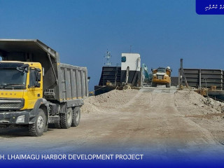 The Sh. Lhaimagu harbor development project is well underway