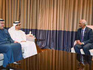 The Director General of the Abu Dhabi Fund for Development paid a courtesy call on Muizzu on Monday