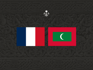 Flags of France and Maldives