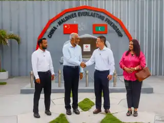 ސިނަމާލެ ބްރިޖަށް ރައީސް މުއިއްޒު ވަޑައިގެންނެވުމުގެ ތެރެއިން