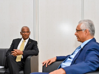 Pres. discusses ways to enhance trade cooperation with Mauritius PM