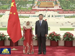 Ambassador Azeema presented her credentials to the President Jinping at a ceremony held at the Great Hall of the People on Wednesday