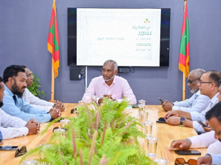 The president met members of Mulaku Atoll Council on Wednesday