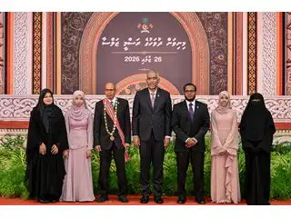 The President has conferred the Order of the Distinguished Rule of Izzuddin upon Al-Ustaz Ibrahim Rasheed Moosa.
