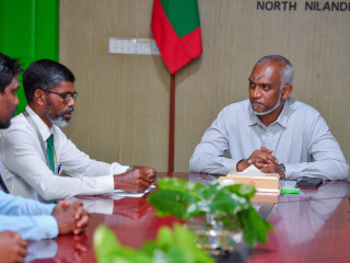 President Muizzu met Dharanboodhoo Atoll Council members on Saturday