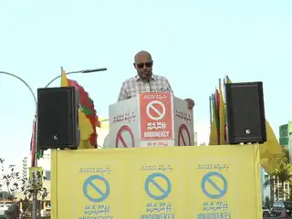 އެމްޑީޕީގެ ޕކަޕް ޖަލްސާގަ އެ ޕާޓީގެ ގައުމީ މަޖިލީހުގެ މެމްބަރު އަހުމަދު ސަލީމް ވާހަކަ ދައްކަވަނީ. 